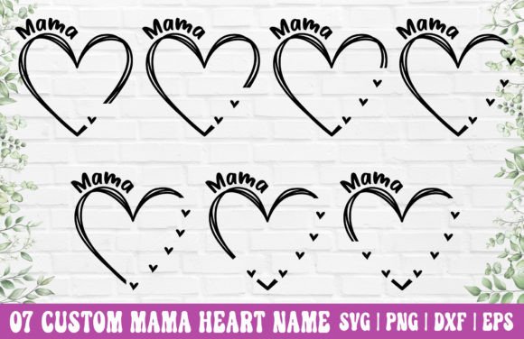 Custom Heart Name Bundle – Mama SVG Review for Real Embroidery Projects