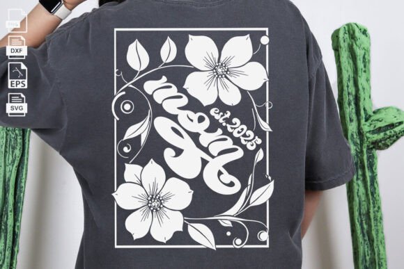 Floral Mom SVG: A Mother’s Day Design for Real Embroidery Use