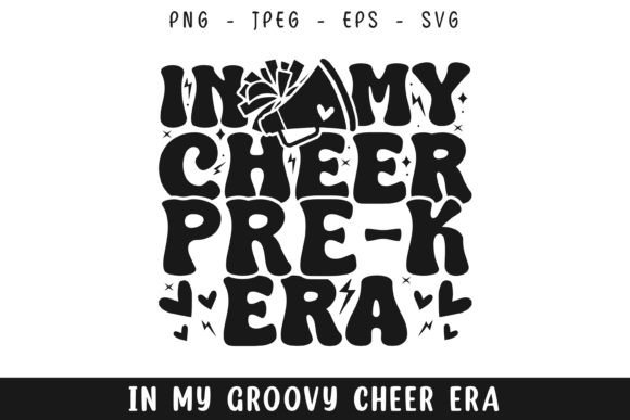 Groovy Retro Cheer Vibes for Custom Embroidery Projects