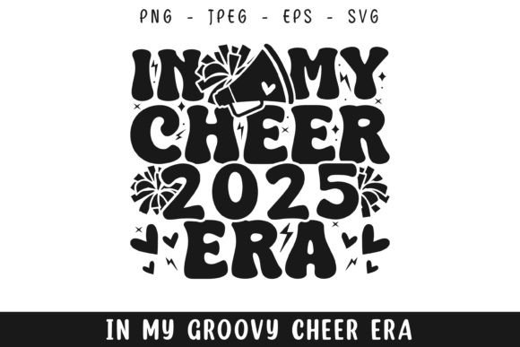 Groovy Retro Vibes for Cheer Mom Designs