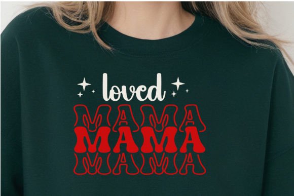 Loved Mama SVG PNG: A Valentine's Design for Real Embroidery Work