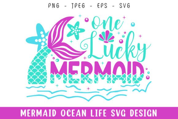 One Lucky Mermaid Ocean Life Design SVG Review