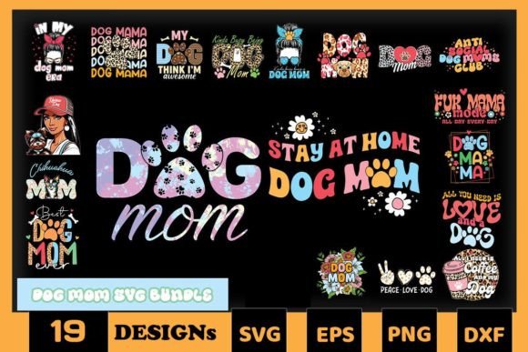 Working with the Dog Mom Mother s Day SVG Bundle